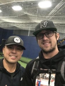 Coach Marcelino after hitting w/Blake Rutherford in LA (CHW)